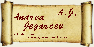 Andrea Jegarčev vizit kartica